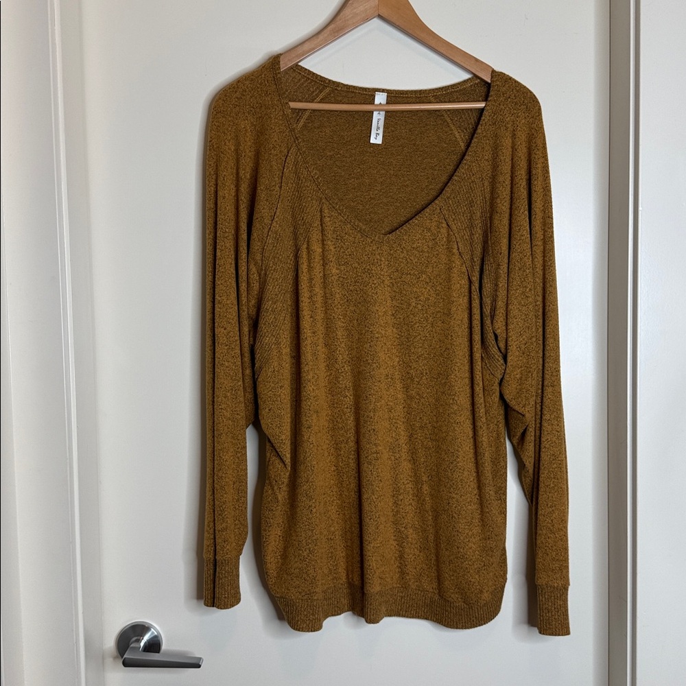 Vanilla Bay V-neck Yellow Top